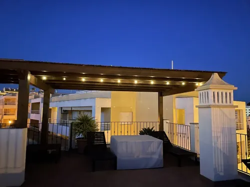 Beach villa with sea view roof terrace for the whole family