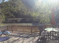 Comfy, charming cabin on the Salmon River a few miles from Gold Bug Hot Springs