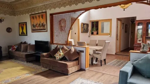 Grand Appartement Paisible, 3 Chambres, vue sur Jardin, Central à Rabat