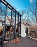 Lake Arrowhead GA Modern Rustic Private Mountain Cabin Chalet Home