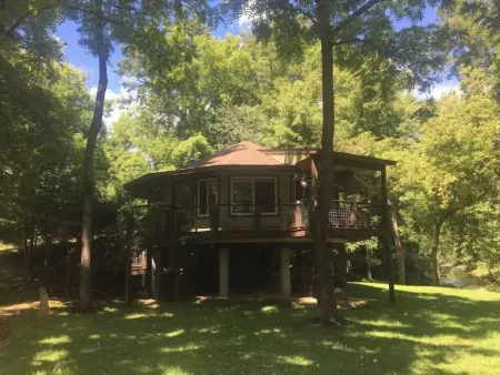 Riverfront! Private, short walk to town