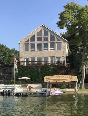 Lakefront Home on Crooked Lake, Beautiful Views and Plenty of Space and Hot Tub!