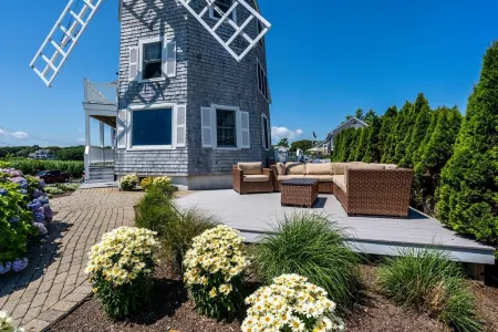 Unique oceanfront windmill with breathtaking views of Nantucket Sound.