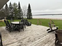 Freighters in front yard!  Private Sandy Beach - Large Deck - Best View on River