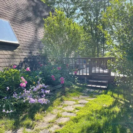 Cozy Chalet at Goat Sanctuary with Water Views
