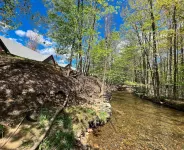Spacious Living and Game Room with Deck - Stunning Mountain Haven