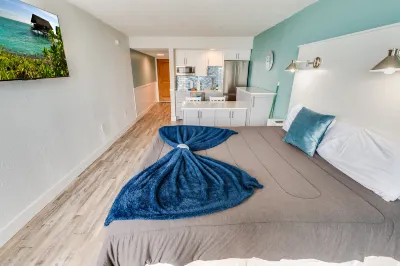 Heated pools, ocean view available @ Ocean Annie's