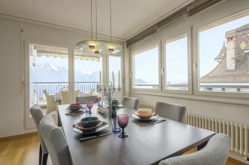 Alpine Stunning Apartment in Montreux - Mountain view