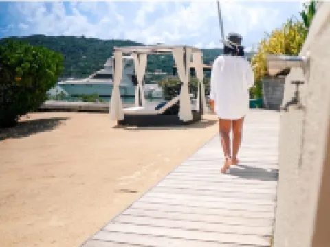 A luxurious beachfront villa with private beach on a calm lagoon. Montego Bay JA - 4-Star