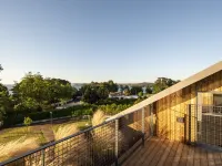 Contemporary architecture near the beach.