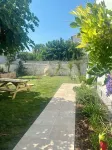 Magnificent village house with lush garden 5 minutes walk from the beach