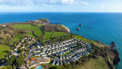 Caravan A10 at Landscove Holiday Park