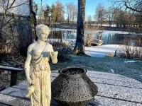 Romantic Cabin Right on the Lake with Fire Place Hotels in Hedemora