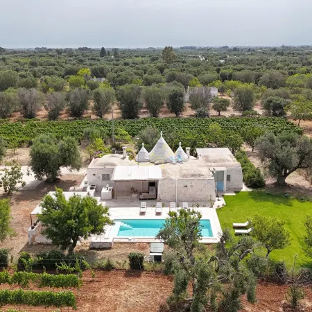 TD Trullo Titiro Vineyard Wine Cellar Pool
