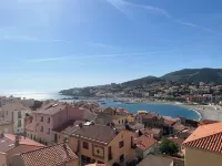 Magnificent Panoramic View of the Bay of Banyuls.  Sea & Mountain View