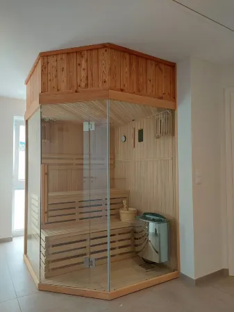 NEW! modern, high-quality, central apartment, with sauna, garden, wallbox in Burhave