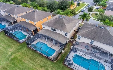 Boutique hotel style large 6 bed pool home with south facing private pool + spa