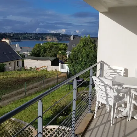 Sea View, 3 Rooms with Terrace, 200m MORGAT Beach
