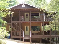 Private retreat at the waters edge of one of NE Ga premier trout streams.