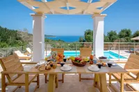 Vasiliki Villa - Charming 4 Br Villa with Pool and Sea Views - 4-Star