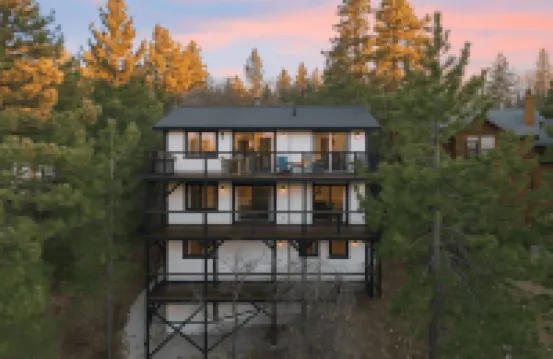 Modern Lodge Near Lake, Village, & Snow Summit Game Room, Decks, Firepit, Views
