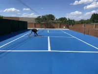 Luxury villa with detail decorated pool