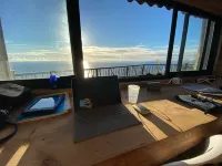 Unique sunrise oceans' view