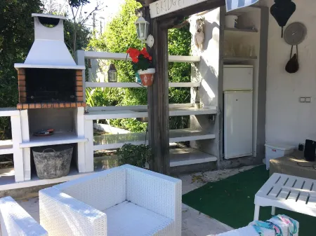 Rustic beach side villa within a walled garden set in a bay 13km from Tarifa.