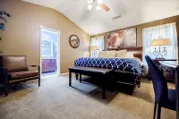 Game Room with patio smoking area and beach theme