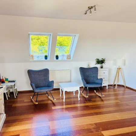 Modern vacation apartment with Baltic Sea view and balcony for 6 people