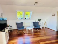 Modern vacation apartment with Baltic Sea view and balcony for 6 people