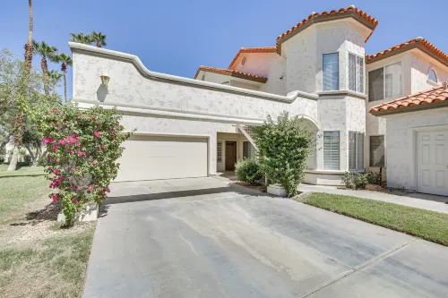 Patio + Pool Access: Stunning Palm Desert Townhome - Jacuzzi