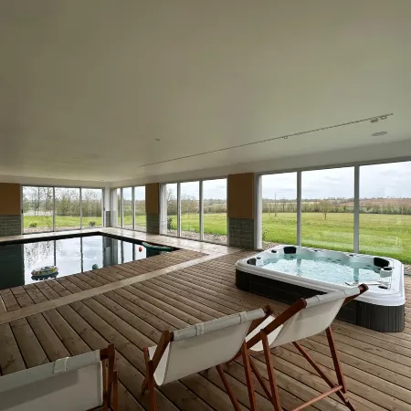 Beautiful villa with indoor pool