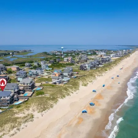 9 Br Ocean/Beachfront Home w/ Heatedpool & 2 Hottubs in Obx!