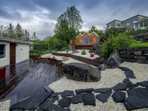 冰島SJF別墅，熱水浴缸和户外桑拿令人驚歎的山景 - 15 分鐘到市中心