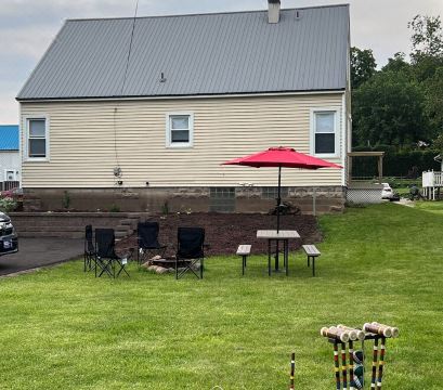 숙소 뒷마당 전경