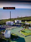 Steps from bluebill beach with stunning sunsets from your balcony.