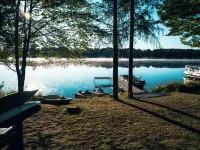 Cabin on Crystal Lake located on the Three Lakes Chain of Lakes