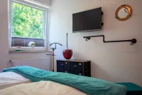 A treasure chest behind the dike at the harbor for two people