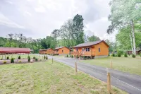 Deck & Hot Tub: Bryson City Riverfront Cabin! - 3-Star