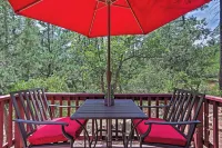 Furnished Deck: Romantic Strawberry/Pine Studio! - 3-Star