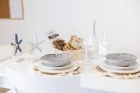 Stone-vaulted apartment in the very heart of the city's historic center.