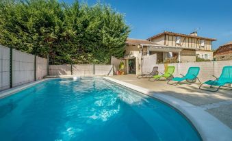 House with 4 Bedrooms in Courrensan, with Private Pool, Furnished Gard