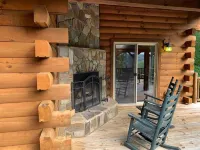 Mountaintop Getaway with Gazeebo Deck Hot Tub & Fireplace! Long range views!