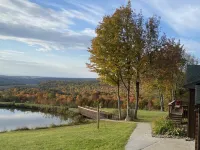 Rustic Log Cabin with Pond and Breathtaking View