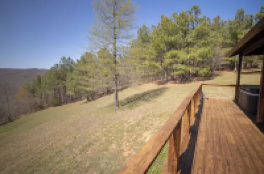 Hot Tub, Patio, and Fire Pit - Cooper's Ozark Cabin