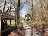Falls View Cabin at Dennis Mill on designated trout stream.
