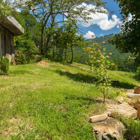 Unique hand-carved cave house with an amazing view of Lookout Mountain.