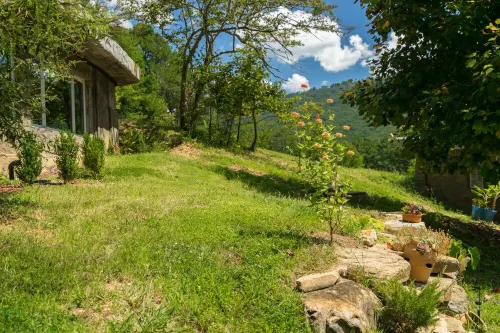 Unique hand-carved cave house with an amazing view of Lookout Mountain. - balcony
