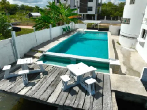 See Belize SeaView Studio w Balcony & Pool Near Airport, Restaurant, Bar &Casino